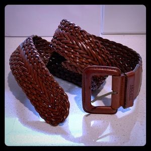 Vintage Esprit Woven Leather Belt